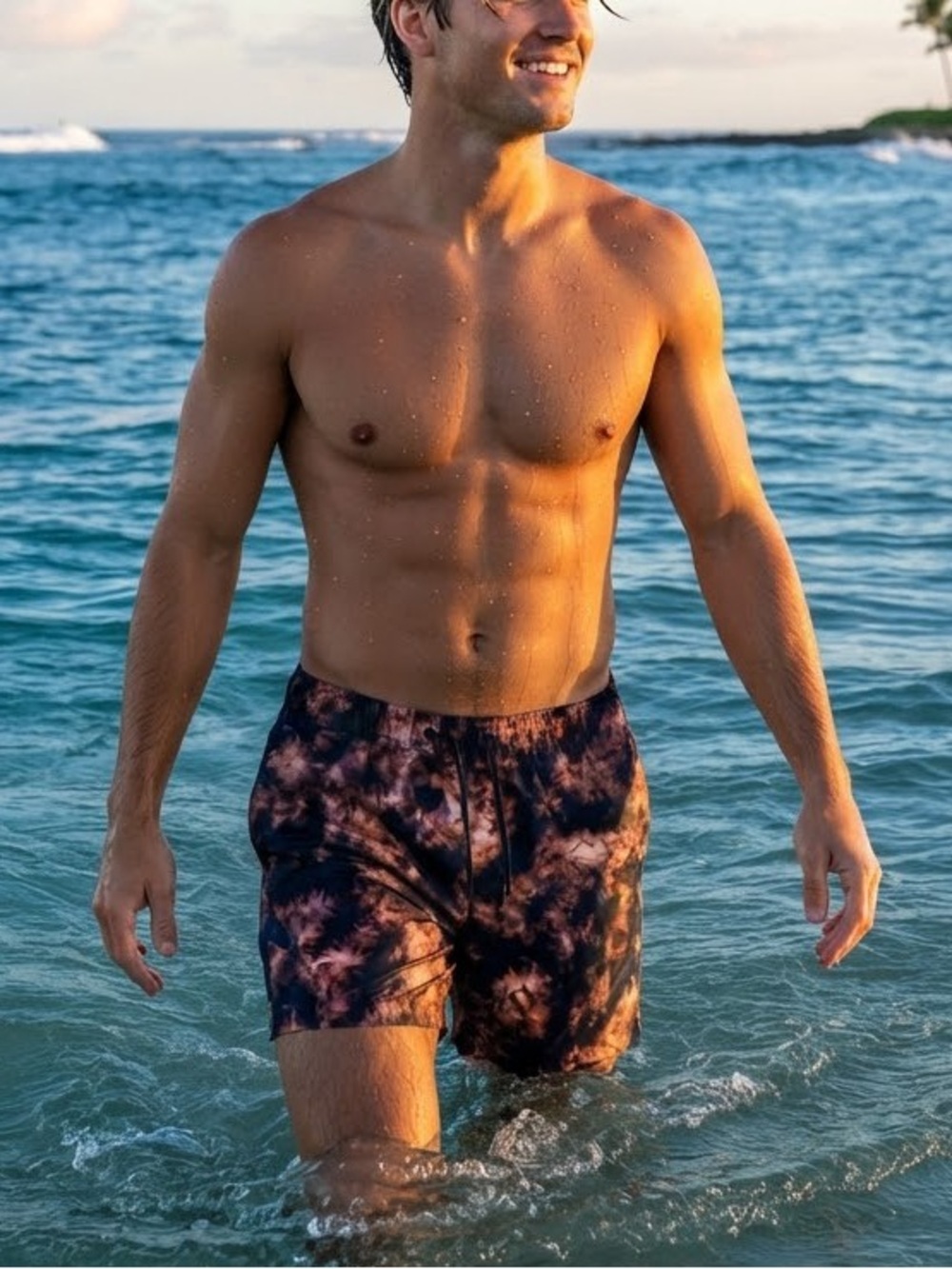 H&M Resortwear Tie-Dye Swim Trunks – Size Small (NWT)